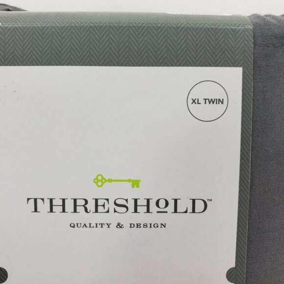 Threshold Twin XL Cotton Sheet Set Radiant Gray - Picture 6 of 6